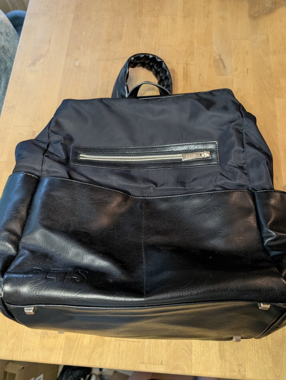 Beis Black Diaper Bag Backpack